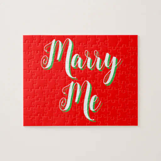 Marry Me puzzle -- Christmas proposal