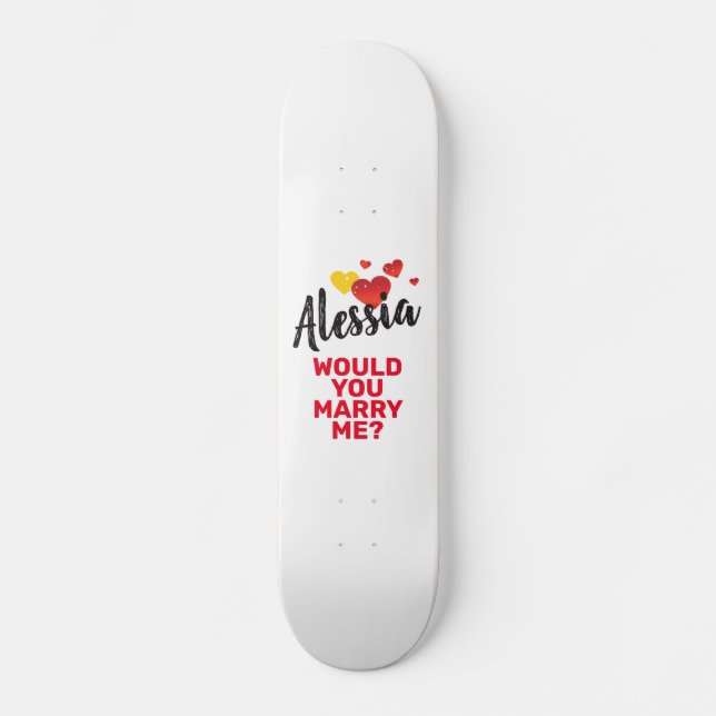 Marry Me Skateboard (Front)