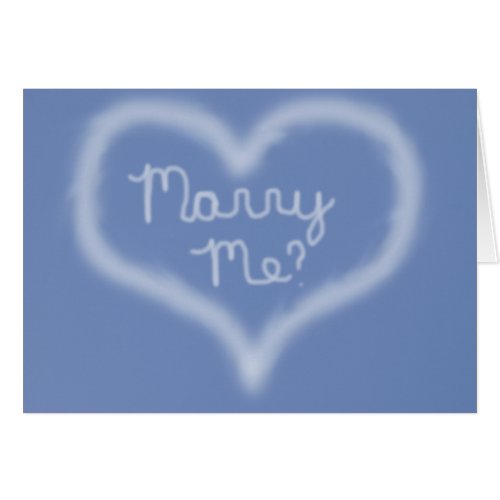 Marry Me Skywriting Card