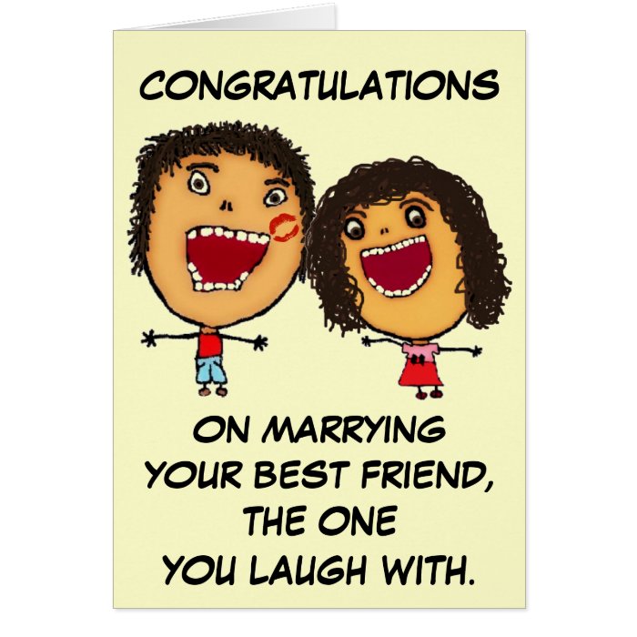 Marrying Your Best Friend Congratulations Greeting Cards