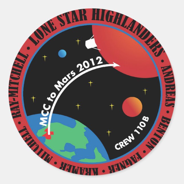 Mars 101 Sticker 2011 (Front)