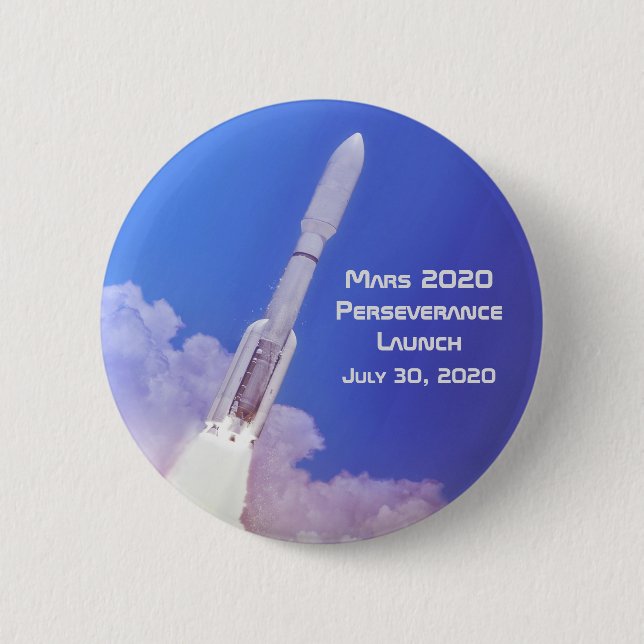Mars 2020 Perseverance Launch Button (Front)