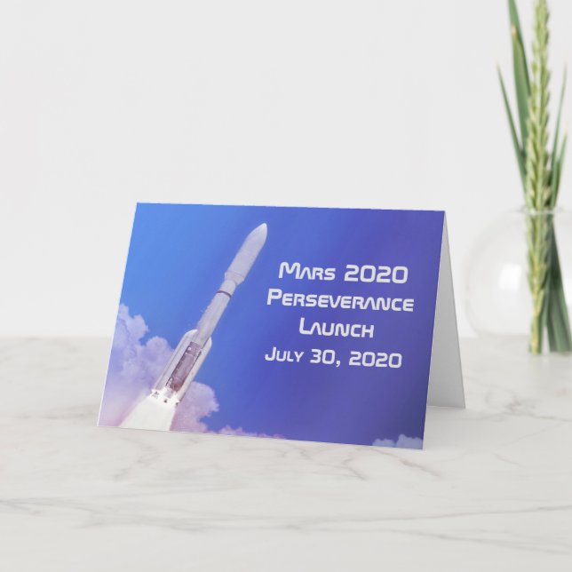 Mars 2020 Perseverance Launch Card (Front)