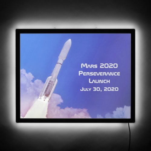 Mars 2020 Perseverance Launch LED Sign