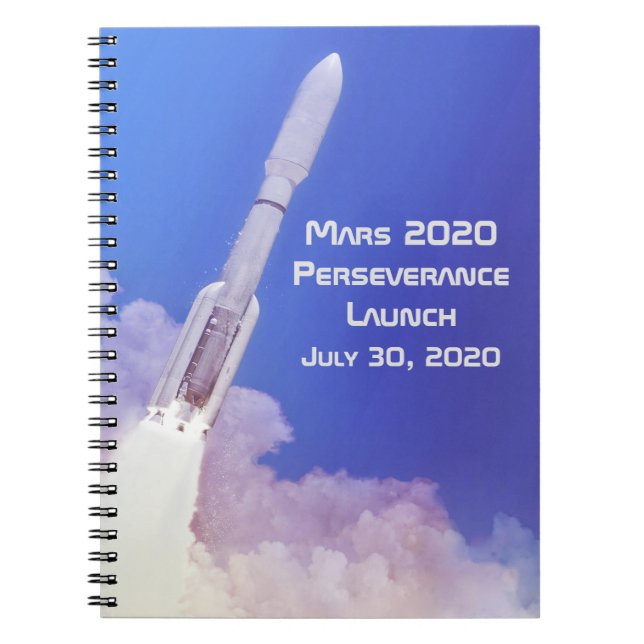 Mars 2020 Perseverance Launch Notebook (Front)