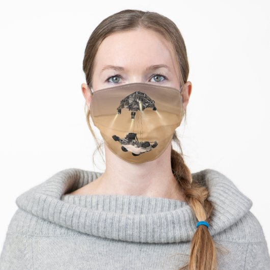 Mars 2020 Rover Adult Cloth Face Mask (Worn)