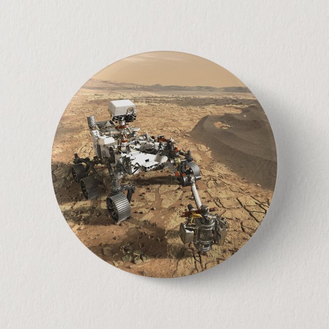 Mars 2020 Rover Button (Front)