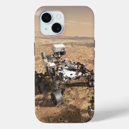 Mars 2020 Rover On The Surface Of Mars iPhone 15 Case