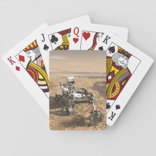 Mars 2020 Rover On The Surface Of Mars Playing Cards