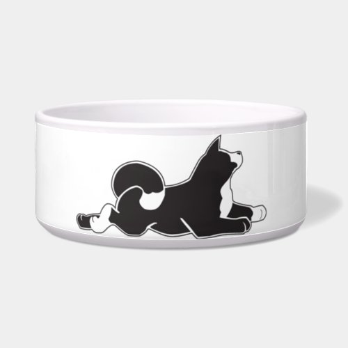 MARS Akita Traditional Ceramic Dog Bowl