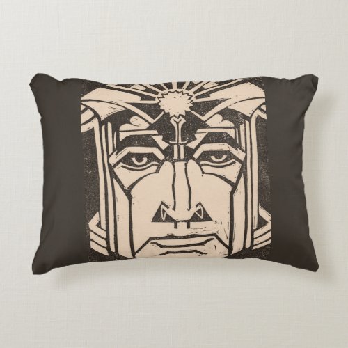 Mars Ares God of War Greek Mythology Black Accent Pillow