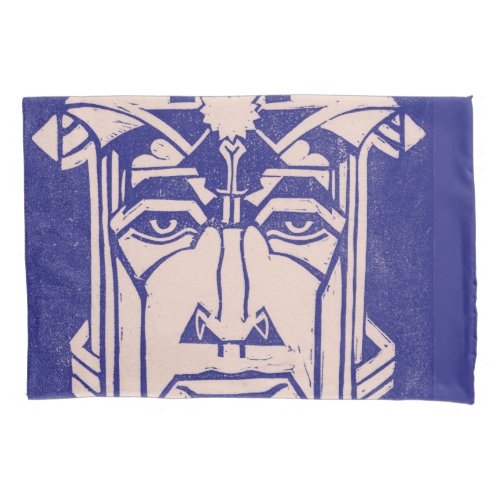 Mars Ares God of War Greek Mythology Blue Pillow Case