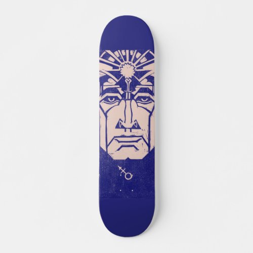 Mars Ares God of War Greek Mythology Blue Skateboard