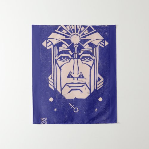 Mars Ares God of War Greek Mythology Blue Tapestry