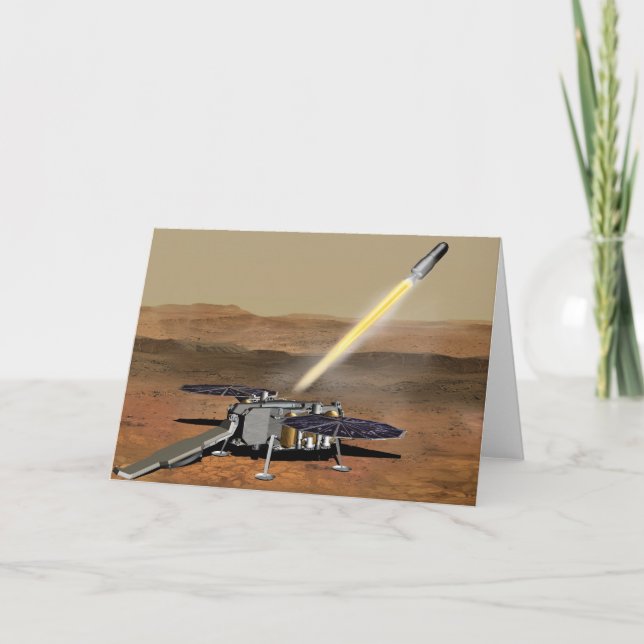 Mars Ascent Vehicle Launched From Mars. Card (Front)