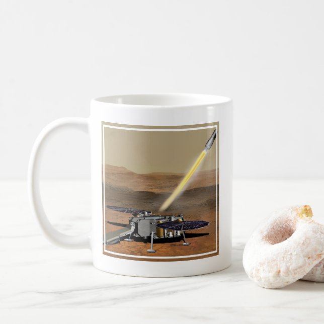 Mars Ascent Vehicle Launched From Mars. Coffee Mug (With Donut)