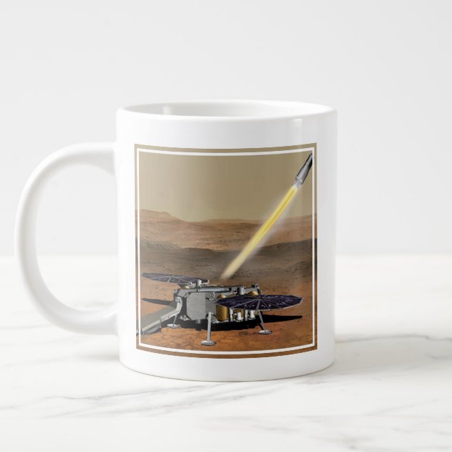 Mars Ascent Vehicle Launched From Mars. Giant Coffee Mug (Left)
