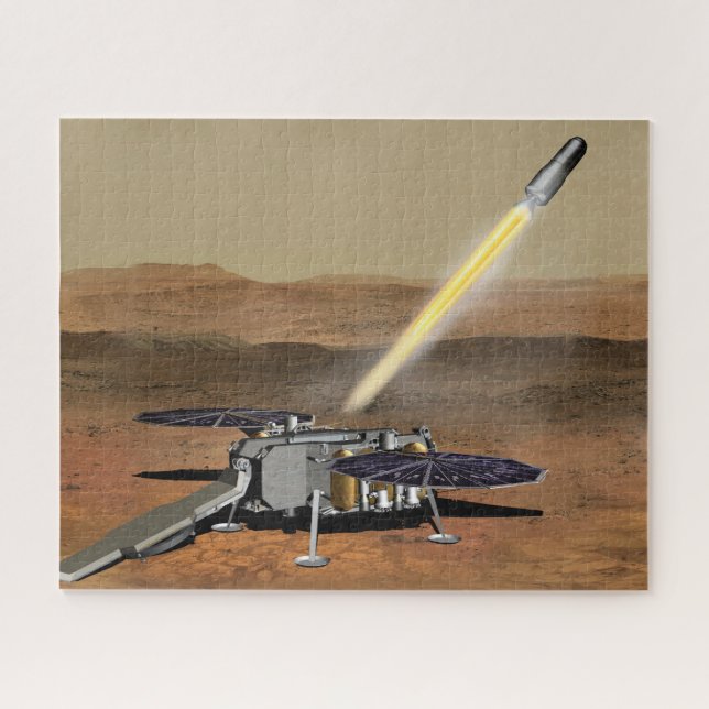 Mars Ascent Vehicle Launched From Mars. Jigsaw Puzzle (Horizontal)