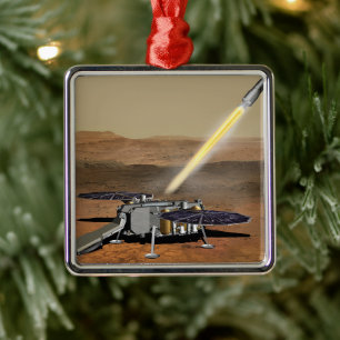 Mars Ascent Vehicle Launched From Mars. Metal Ornament