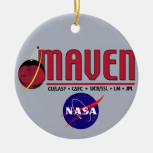 Mars Atmosphere and Volatile EvolutioN (MAVEN) Ceramic Ornament