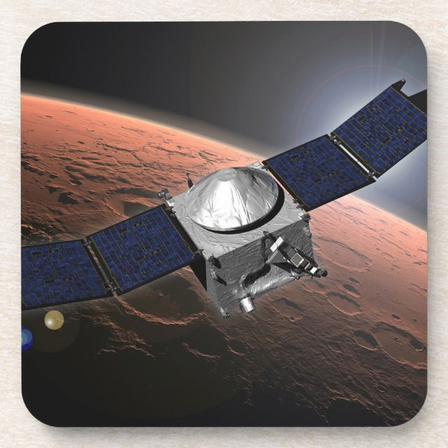 Mars Atmosphere And Volatile Evolution Mission. Beverage Coaster (Front)