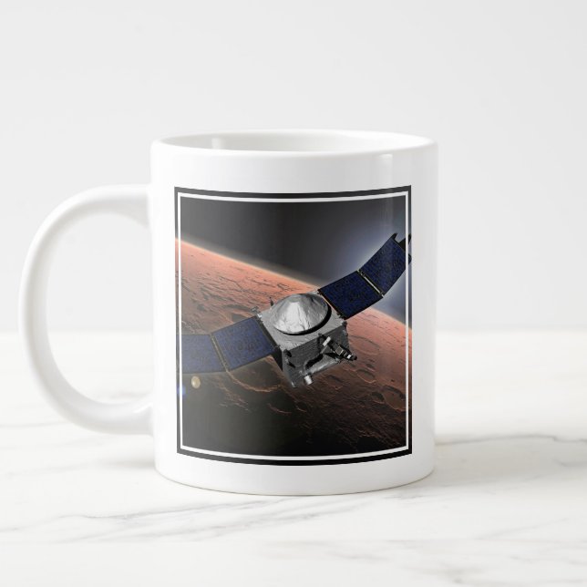 Mars Atmosphere And Volatile Evolution Mission. Giant Coffee Mug (Left)