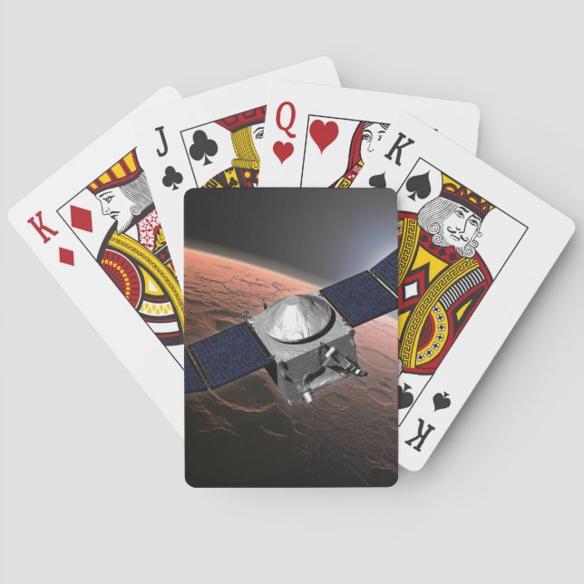 Mars Atmosphere And Volatile Evolution Mission. Poker Cards (Back)