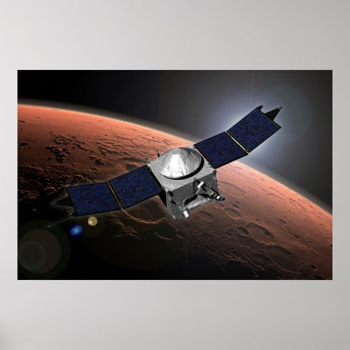 Mars Atmosphere And Volatile Evolution Mission Poster