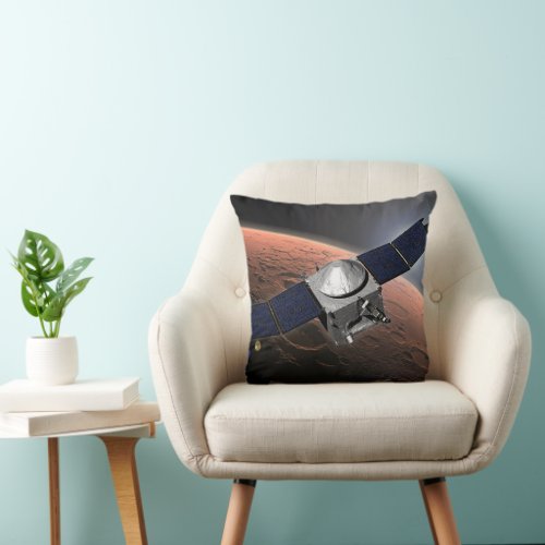Mars Atmosphere And Volatile Evolution Mission Throw Pillow