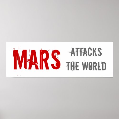 Mars Attacks the World Poster Print
