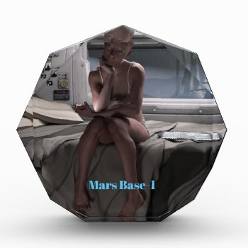 Mars Base 1 Acrylic Award by GKDStore at Zazzle