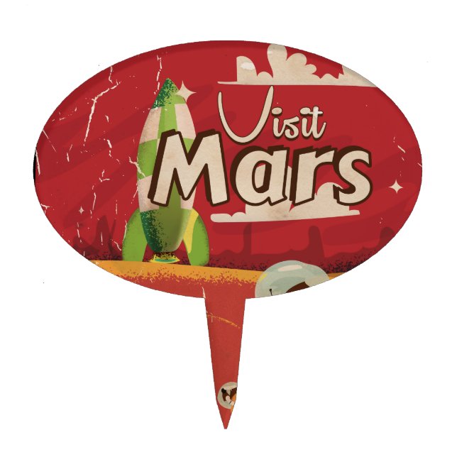 Mars Cake Topper (Front)