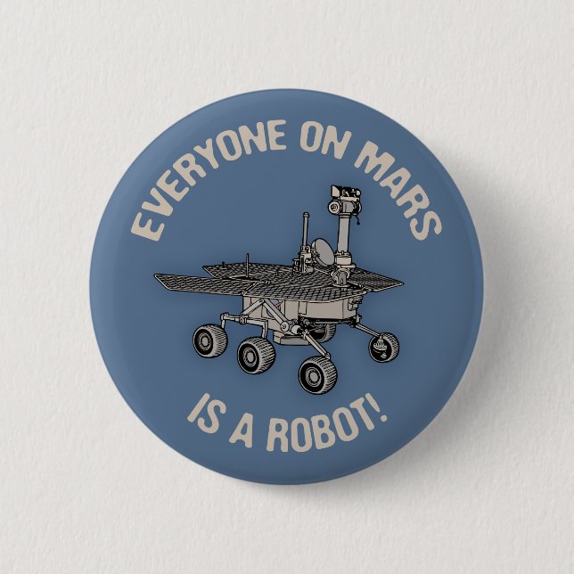 Mars Census Pinback Button (Front)