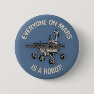Mars Census Pinback Button