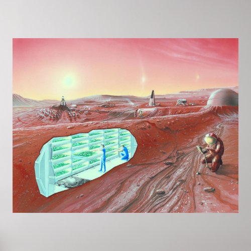 Mars Colony Poster