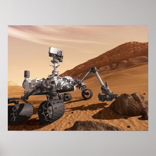 Mars Curiosity Rover Poster