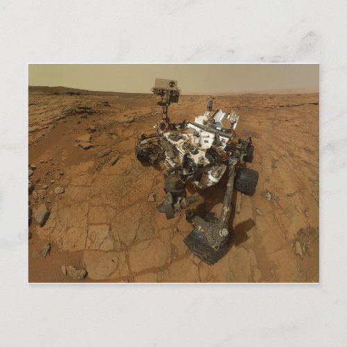 Mars Curiosity Self Portrait Postcard