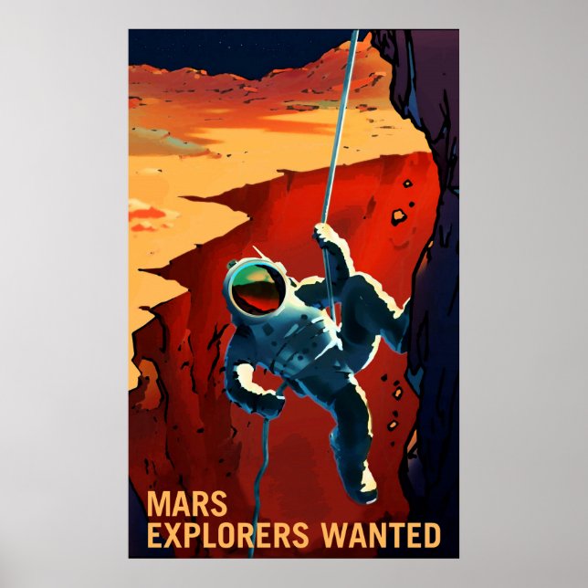 Mars Explorers Wanted - Recruitment Poster (Front)