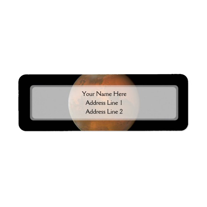 Mars (Hubble Telescope) Labels