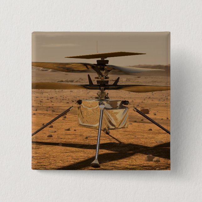 Mars Ingenuity Helicopter Button (Front)