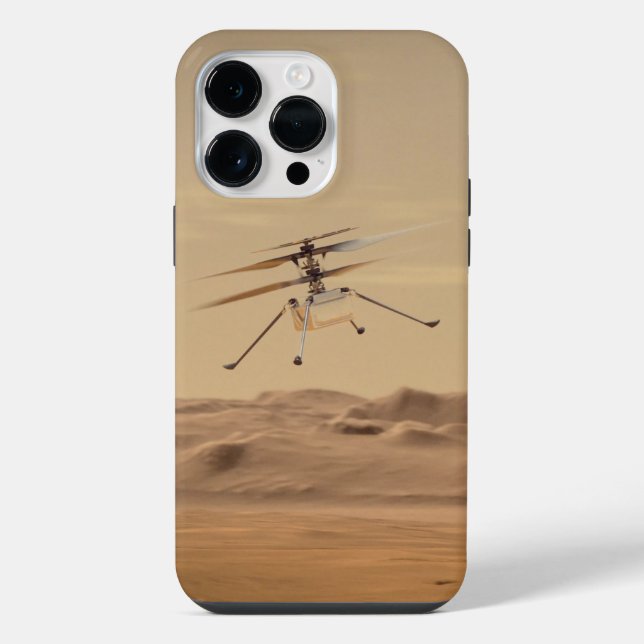 Mars Ingenuity Helicopter Flight Iphone Case (Back)