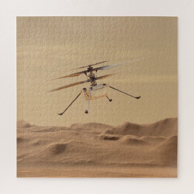 Mars Ingenuity Helicopter Flight Jigsaw Puzzle (Vertical)