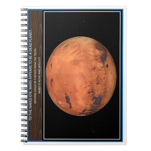 Mars is alive & well notebook (Front)