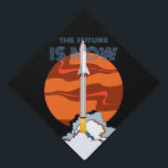 Mars Landing Rocket Graduation Cap Topper<br><div class="desc">Mars Landing Rocket is an artist’s design on SpaceX BFR (Big Falcon Rocket) showing the futuristic rocket design on take off and the next celestial body that humans will visit Mars. #space #spaceage #spacethemed #spacetravel #spaceship #spacerocket #rocket #mars #martian #rocketlaunch #cartoon</div>