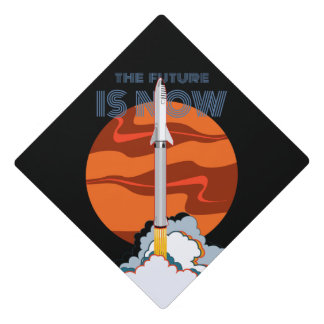 Mars Landing Rocket Graduation Cap Topper