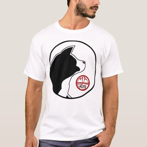 MARS logo head with white MARS disc wred outline T_Shirt