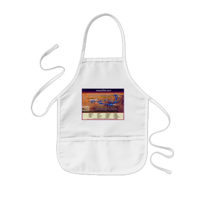 Mars Marineris Map Kids' Apron (Front)
