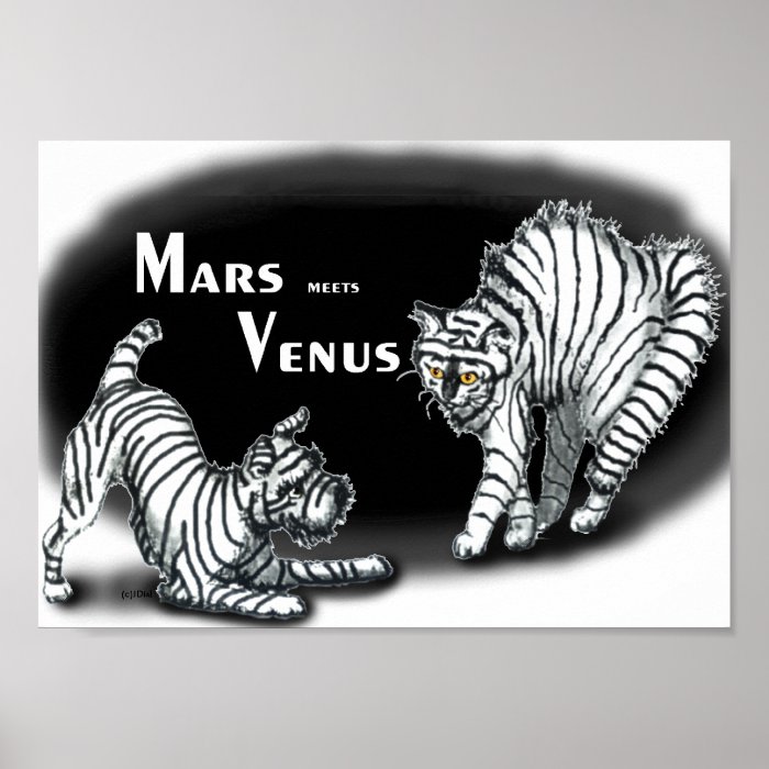 Mars meets Venus Posters
