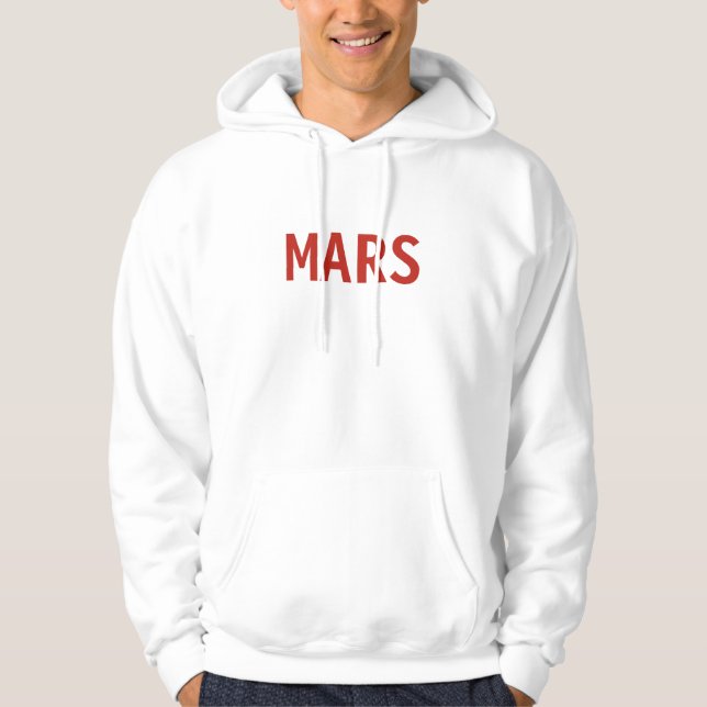 Mars Men's Basic Hooded Sweatshirt (Front)