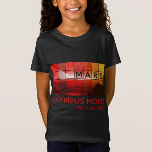 MARS Mission Olympus Mons Space Travel Astronomy T_Shirt